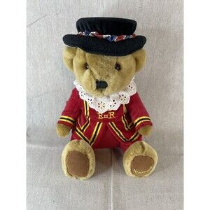 Harrods KnightsBridge London UK Bear Plush Royal Guard Beefeater 2003 11”
